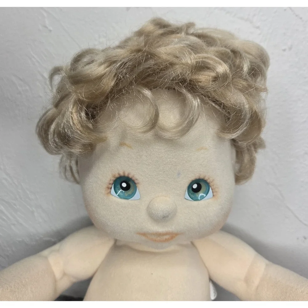 My Child Boy Doll Blonde Hair Blue Green Eyes Baby Vintage 1985 80s Toy Mattel